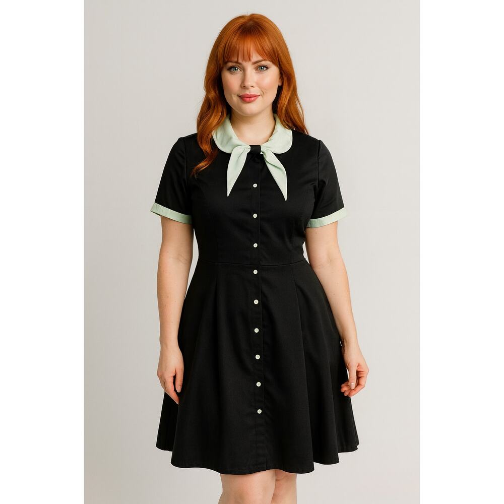 New Allegra K Sissy Maid Uniform Dress XL Fit & Flare Cosplay Work Play Gothic